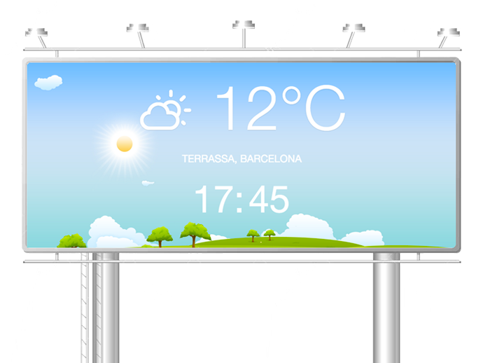 LED Weather Widget