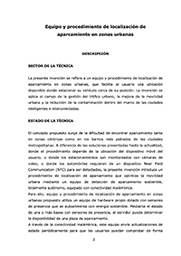 Equipo y procedimiento de localización de aparcamiento en zonas urbanas